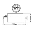 Конденсатор VS WTB 32 мкФ 250V монтаж M8x10 