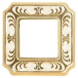 Рамка 1-ная Siena Smalto Italiano Fede Pearl White 