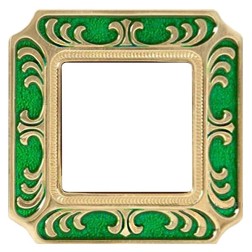 Рамка 1-ная Siena Smalto Italiano Fede Emerald Green 