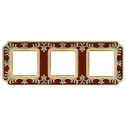Рамка 3-ная Siena Smalto Italiano Fede Ruby Red 