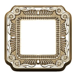 Рамка 1-ная Fede FIRENZE, bright gold 