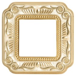 Рамка 1-ная Fede Firenze Smalto Italiano, pearl white 