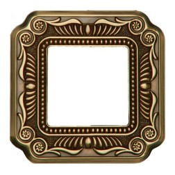 Рамка 1-ная Fede FIRENZE, bright patina 