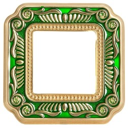 Рамка 1-ная Fede Firenze Smalto Italiano, emerald green 