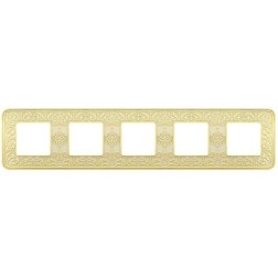 Рамка 5-ная Fede EMPORIO, gold white patina 