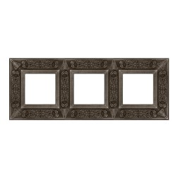 Рамка 3-ная GRANADA Fede, Antique silver 