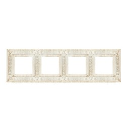 Рамка 4-ная GRANADA Fede, white decape 