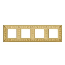 Рамка 4-ная GRANADA Fede, bright gold 