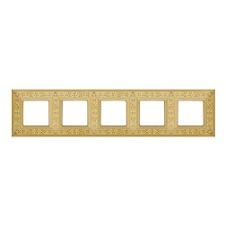 Рамка 5-ная GRANADA Fede, bright gold 