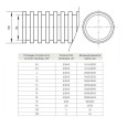 Труба гофрированная Промрукав ПНД d63мм с протяжкой, черная [бухта 15м] 