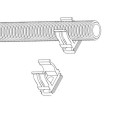 Крепеж-клипса Промрукав для труб d40мм [уп. 15шт] 