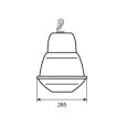 Светильник подвесной ЖСУ-17-150-001 150 Вт Е40 IP53 со стеклом под лампу ДНАТ 