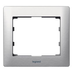 Рамка Legrand Galea Life 1 пост Brushed Aluminium 