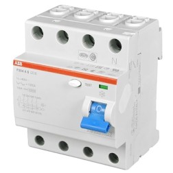 УЗО ABB F204 AC-40/0,03 4-х полюсное тип AC 40A 30mA 4 модуля 