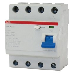 УЗО ABB F204 AC-80/0,03 4-х полюсное тип AC 80A 30mA 4 модуля 