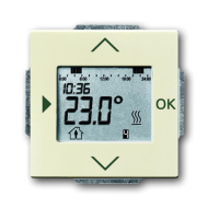 Терморегулятор электронный ABB Династия Слоновая кость (в сборе) (бежевый) 