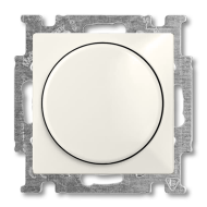 Светорегулятор поворотный 400 Вт ABB Basic 55 Шале-Белый  (в сборе) 