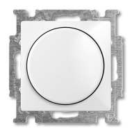 Светорегулятор для светодиодных диммируемых LED ламп ABB Basic 55 Альпийский белый (в сборе) 