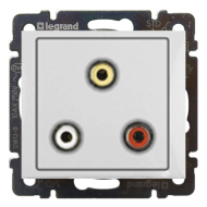 Розетка аудио / видео RCA Legrand Valena Classic Белый (в сборе) 