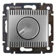 Светорегулятор поворотный 1000 Вт Legrand Valena Classic Алюминий (в сборе) 