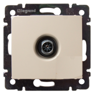 Розетка TV проходная Legrand Valena Classic Слоновая кость (в сборе) (бежевый) 