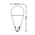 Лампа светодиодная FL-LED-A65 22W 2700К 2020lm 220V E27 теплый свет 