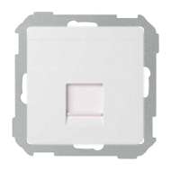 Розетка компьютерная 1xRJ45 UTP 6 категории Simon Simon 82 Concept Белый матовый (в сборе) 