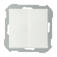 Выключатель двухклавишный Simon Simon 82 Concept Белый матовый (в сборе) 