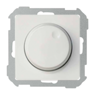 Светорегулятор поворотный 500 Вт Simon Simon 82 Concept Белый матовый (в сборе) 