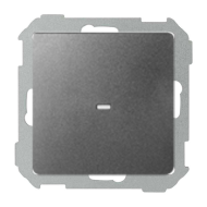 Выключатель одноклавишный с подсветкой Simon Simon 82 Concept Титан матовый (в сборе) 