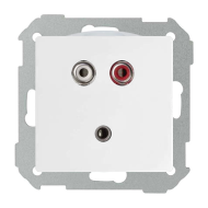 Розетка аудио / видео RCA Simon Detail select Белый (в сборе) 