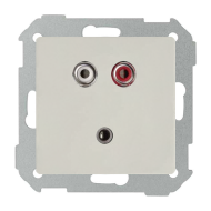 Розетка аудио / видео RCA Simon Detail select Слоновая кость (в сборе) 