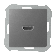 Розетка HDMI Simon Simon 82 Concept Титан матовый (в сборе) 