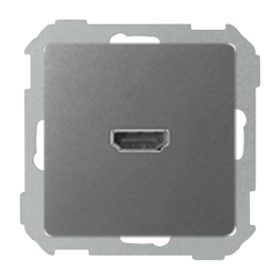 Розетка HDMI Simon Simon 82 Concept Титан матовый (в сборе) 
