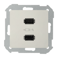 Розетка USB для зарядки устройств Simon Simon 82 Nature Слоновая кость (в сборе) (бежевый) 