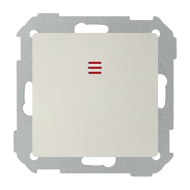 Выключатель одноклавишный с подсветкой Simon Detail select Слоновая кость (в сборе) 
