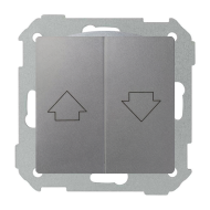 Выключатель кнопочный для рольставней Simon Simon 82 Алюминий (в сборе) 