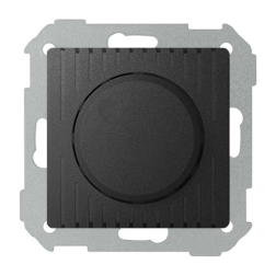 Светорегулятор поворотный 1000 Вт Simon Detail select Графит (в сборе) 