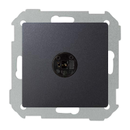Розетка аккустическая Simon Simon 82 Nature Графит (в сборе) 