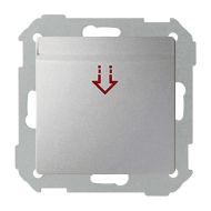 Выключатель карточный Simon Detail select Холодный алюминий (в сборе) 