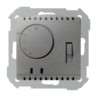 Терморегулятор для теплого пола с внешним датчиком Simon Simon 82 Алюминий (в сборе) 