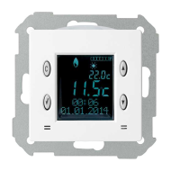 Терморегулятор электронный Simon Detail select Белый (в сборе) 