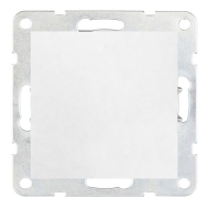 Выключатель одноклавишный Ecoplast LK80 Белый (в сборе) 