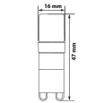 Лампа светодиодная капсула Feron LB-430 5W 4000K 230V G9 420lm 16x47mm белый свет 