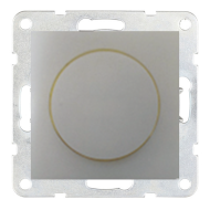 Светорегулятор поворотный 400 Вт Ecoplast LK80 Серебристый металлик (в сборе) 