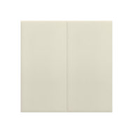 Выключатель двухклавишный Ecoplast LK45 Бежевый (в сборе) 