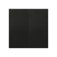 Выключатель двухклавишный Ecoplast LK45 Черный бархат (в сборе) 