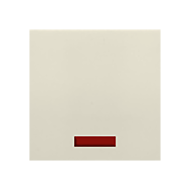 Выключатель одноклавишный с подсветкой Ecoplast LK45 Бежевый (в сборе)