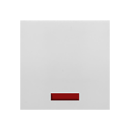 Выключатель одноклавишный с подсветкой Ecoplast LK45 Белый (в сборе)