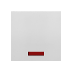 Выключатель одноклавишный с подсветкой Ecoplast LK45 Белый (в сборе) 